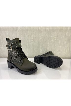 بوت / نیم بوت خاکی بچه گانه چرم مصنوعی galya shoes - کد 446376403