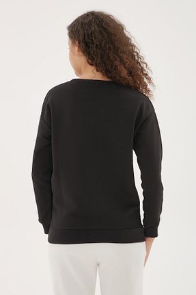سوئیشرت مشکی زنانه چاپی Fashion Friends - کد 447084928