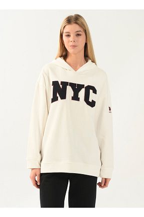 سوئیشرت بژ زنانه چاپی U.S. Polo Assn. - کد 447260985