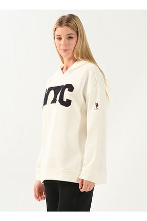 سوئیشرت بژ زنانه چاپی U.S. Polo Assn. - کد 447260985