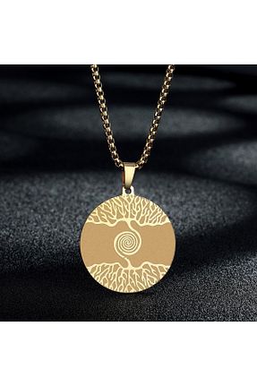گردنبند استیل ( فولاد ) طلائی زنانه استیل (فولاد) Lilith - کد 447269762
