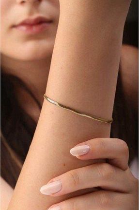دستبند طلا زرد زنانه 14 عیار Sefa Gold - کد 446405422