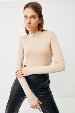 بادی بژ زنانه یقه ماهیگیر Ladima - کد 446223698