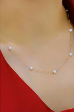 گردنبند طلا زرد زنانه 14 عیار aytekgold - کد 446566568