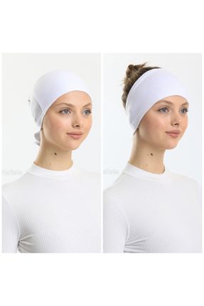 کلاه شنای اسلامی سفید زنانه کد 446855254