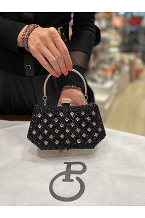 کیف مجلسی مشکی زنانه فلزی Pandora Bags - کد 447273596