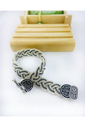 دستبند نقره رنگی زنانه 925 عیار Midyat Artuklu Gümüşçülük - کد 446228482