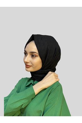شال مشکی زنانه پنبه ای Loryan - کد 299670576