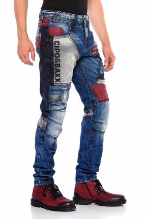 شلوار جین آبی مردانه پاچه رگولار کد 49981625