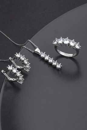 ست نقره زنانه زیرکن LINTERNA - کد 153343538