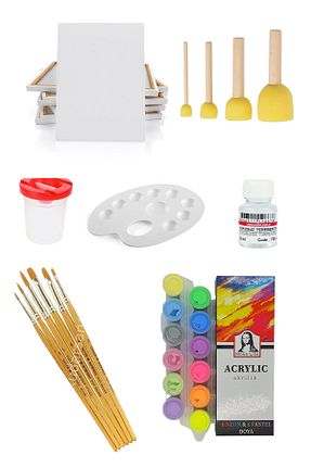 رنگ اکریلیک قرمز everart - کد 447898279