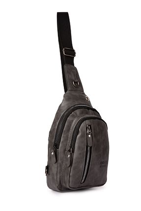 کیف کمری طوسی زنانه CERFF LEATHER CLUP - کد 447932561