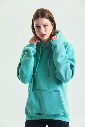 سوئیشرت سبز زنانه چاپی Welly Jones - کد 448059418