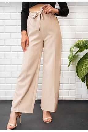 شلوار حجاب بژ زنانه مخلوط ویسکون Lucia Fashion - کد 448434850