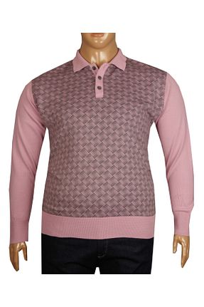 پلیور سایز بزرگ صورتی مردانه سایز بزرگ FaLa Jeans - کد 79750862