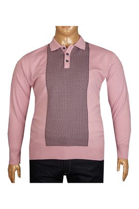 پلیور سایز بزرگ صورتی مردانه سایز بزرگ FaLa Jeans - کد 79850160