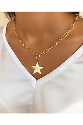 گردنبند جواهر طلائی زنانه روکش طلا Asia Chic - کد 79928868