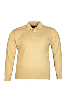 پلیور سایز بزرگ بژ مردانه سایز بزرگ FaLa Jeans - کد 80709888