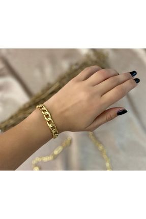دستبند جواهر طلائی زنانه Markiz Takı - کد 80737592