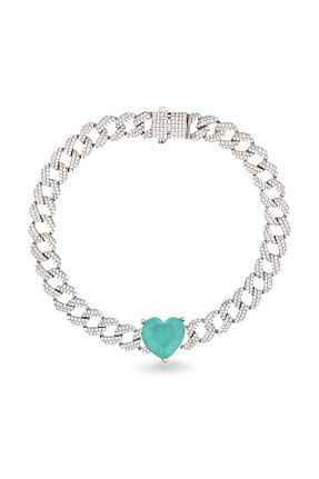 دستبند نقره نارنجی زنانه 925 عیار Silveranka - کد 449466977