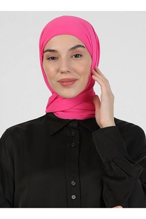 شال صورتی زنانه شیفون Ecardin - کد 450358117