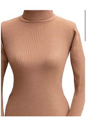 پلیور حجاب قهوه ای زنانه اکریلیک moda zeynaa - کد 450398899