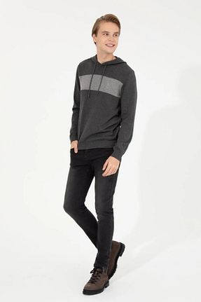 پلیور طوسی مردانه ساده U.S. Polo Assn. - کد 450585200