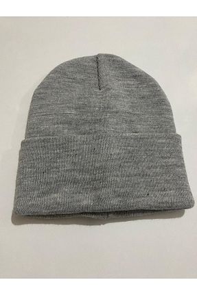 کلاه پشمی طوسی زنانه اکریلیک HM Butik - کد 450291385
