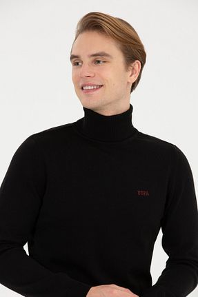 پلیور مشکی مردانه ساده U.S. Polo Assn. - کد 378066097