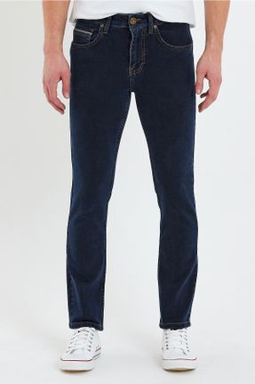 شلوار جین آبی مردانه پاچه لوله ای اسلیم جوان استاندارد کد 450668727
