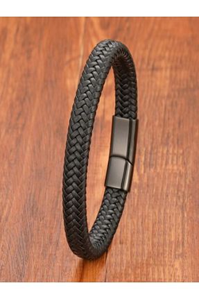 دستبند استیل (فولاد) مشکی مردانه استیل (فولاد) Genel Markalar - کد 450678152