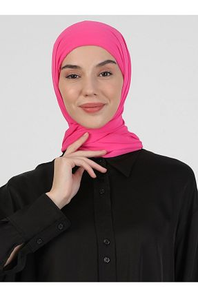 شال صورتی زنانه شیفون Ecardin - کد 450358117