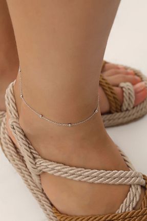 خلخال نقره رنگی زنانه KAR DİAMOND - کد 450554828