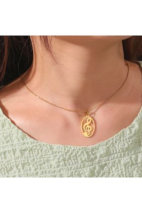 گردنبند نقره طلائی زنانه 925 عیار GÜMÜŞ - کد 451156930