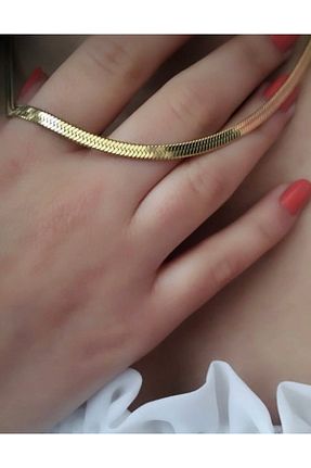 گردنبند استیل ( فولاد ) طلائی زنانه استیل (فولاد) AKGÜL AKSESUAR - کد 451194599