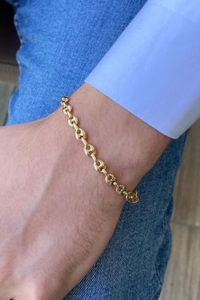 دستبند طلا طلائی مردانه کد 451398076
