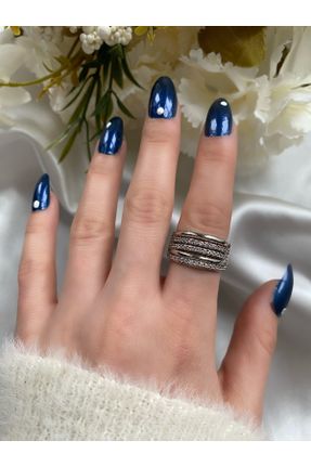 انگشتر جواهر زنانه روکش نقره کد 451529801