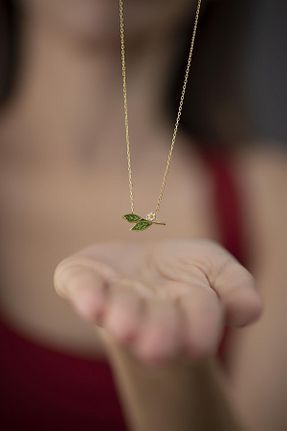 گردنبند جواهر زنانه روکش نقره Ninova Silver - کد 56141163