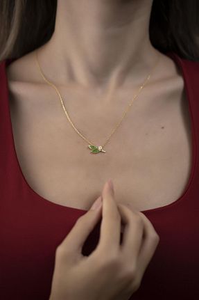 گردنبند جواهر زنانه روکش نقره Ninova Silver - کد 56141163