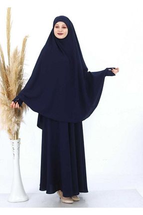 کلاه و ابایا سرمه ای زنانه پلی استر Genel Markalar - کد 80650193