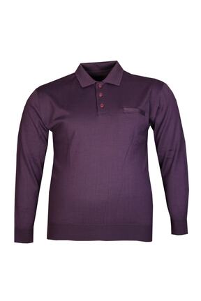 پلیور سایز بزرگ بنفش مردانه سایز بزرگ FaLa Jeans - کد 80859973