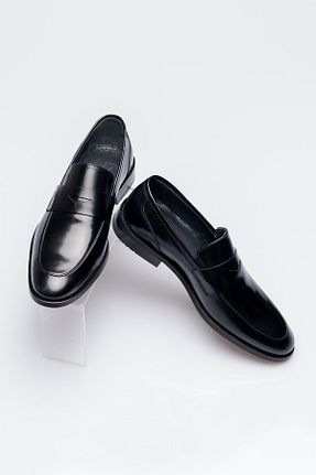 کفش کلاسیک مشکی مردانه چرم خالص lizshoe - کد 454189533