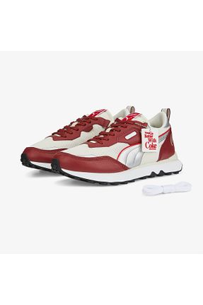 کفش اسنیکر قرمز زنانه بند دار Puma - کد 455221531