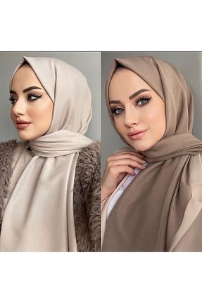 شال طوسی زنانه پنبه ای Narine - کد 454878672