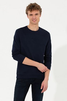 سوئیشرت سرمه ای مردانه ساده U.S. Polo Assn. - کد 378066336