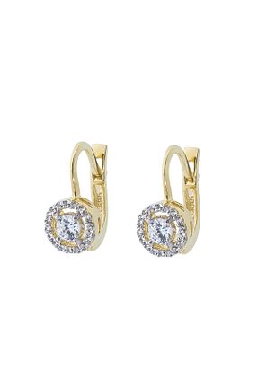 گوشواره طلا زرد زنانه 14 عیار GençTaş Kuyumculuk - کد 171375894