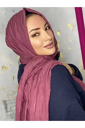 شال صورتی زنانه پنبه (نخی) کد 456190530