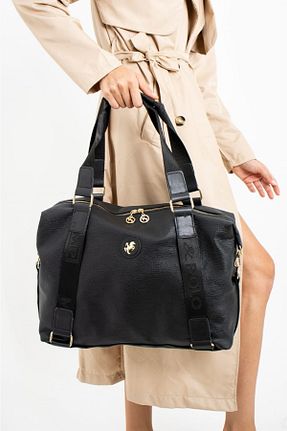 کیف دوشی مشکی زنانه چرم مصنوعی Miami Polo - کد 456197351