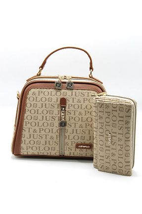 کیف دوشی قهوه ای زنانه چرم مصنوعی Just Polo - کد 457044591