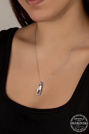 گردنبند نقره زنانه 925 عیار Swarovski - کد 455908243